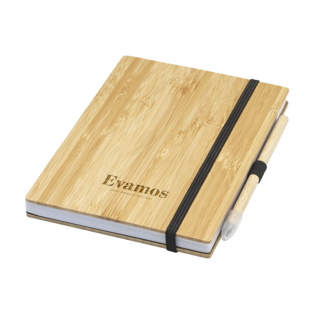 Logo trade promotional items image of: BambooPlus Paper Notebook A5 - Inkless Pen