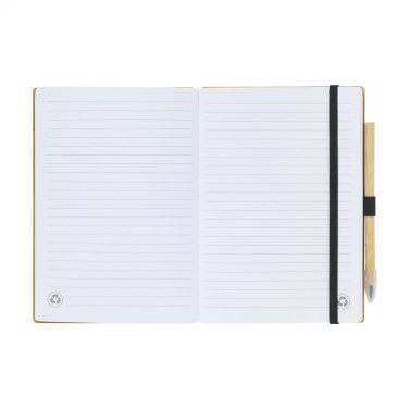 Logo trade advertising products image of: BambooPlus Paper Notebook A5 - Inkless Pen