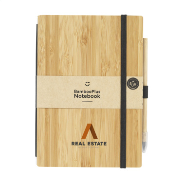 Logo trade promotional products picture of: BambooPlus Paper Notebook A5 - Inkless Pen