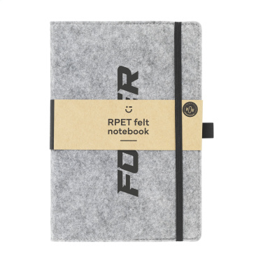 Logo trade promotional product photo of: Felty GRS RPET Paper Notebook A5