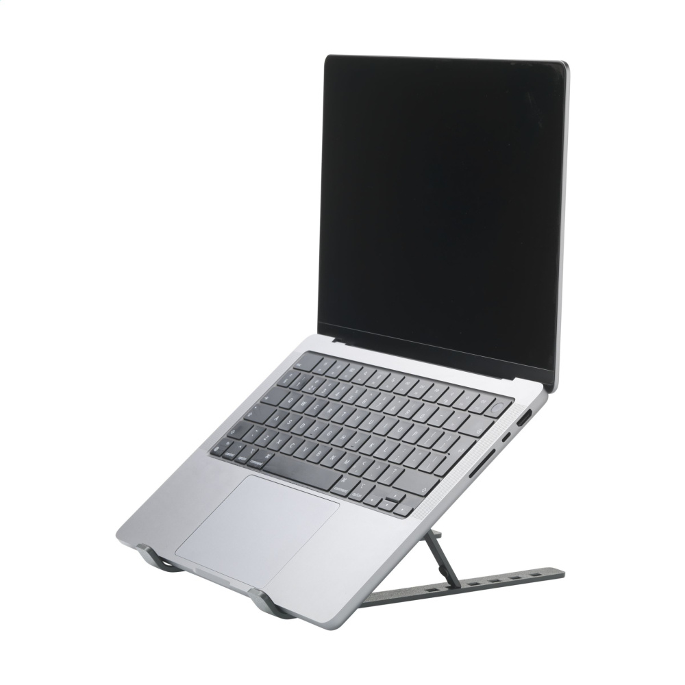 Logo trade promotional gifts image of: Standby GRS Recycled Alu Laptop Stand