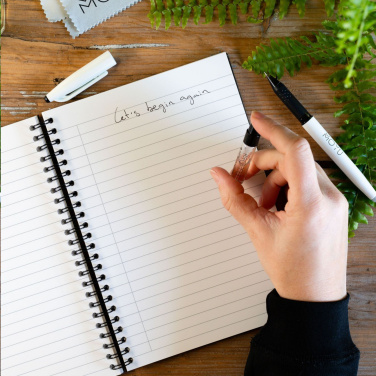 Logotrade advertising product picture of: MOYU Erasable Stone Paper Notebook CraftCover 18 pages