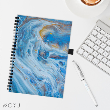 Logo trade promotional merchandise picture of: MOYU Erasable Stone Paper Notebook Custom SoftCover