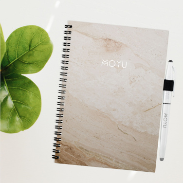 Logo trade advertising products image of: MOYU Erasable Stone Paper Notebook Custom SoftCover