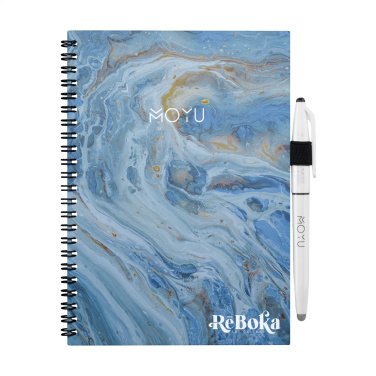 Logo trade corporate gifts picture of: MOYU Erasable Stone Paper Notebook Custom SoftCover