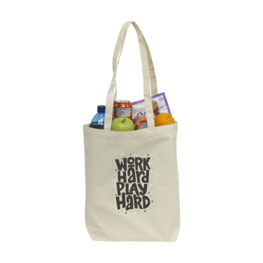 Logo trade corporate gifts picture of: Canvas ShoppyBag long handles (270 g/m²)