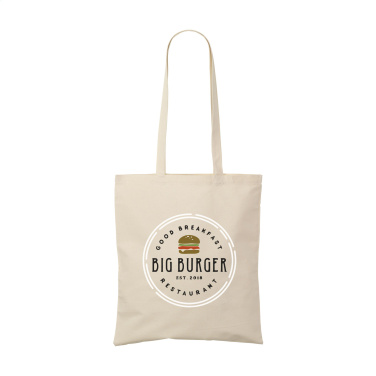 Logo trade promotional merchandise photo of: ShoppyBag (180 g/m²) long handles cotton bag