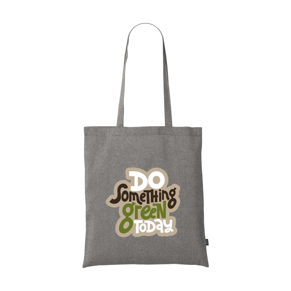 Logo trade business gifts image of: GRS Recycled Cotton Shopper (180 g/m²) bag