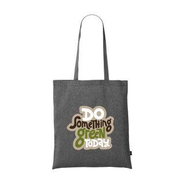 Logo trade promotional gifts picture of: GRS Recycled Cotton Shopper (180 g/m²) bag