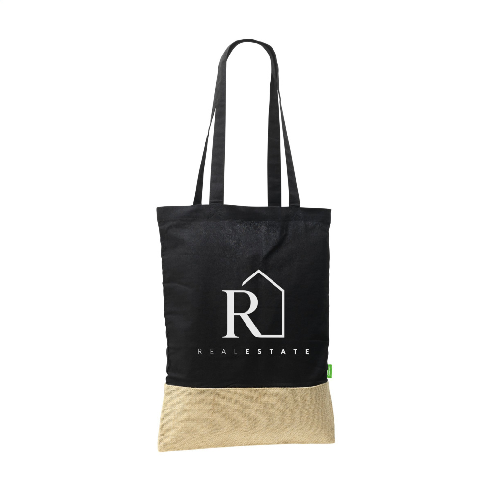 Logo trade corporate gifts image of: Combi Organic Shopper (160 g/m²) bag