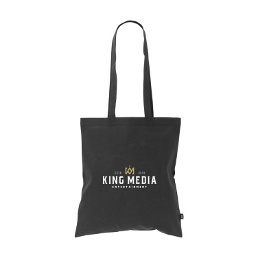 Logo trade corporate gifts image of: Shoppy Colour Bag GRS Recycled Cotton (150 g/m²)