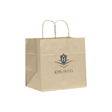 Logo trade promotional gifts picture of: Leaf It Bag recycled grass paper (90 g/m²) L