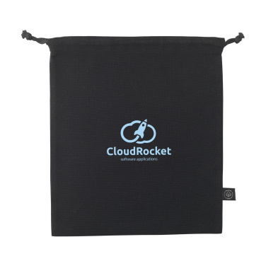 Logotrade promotional items photo of: Gift Pouch GRS Recycled Cotton (150 g/m²) M