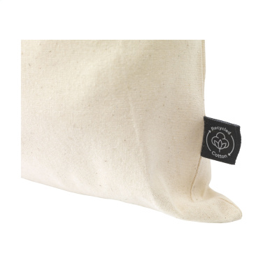 Logo trade promotional product photo of: Gift Pouch Natural GRS Recycled Cotton (150 g/m²) L