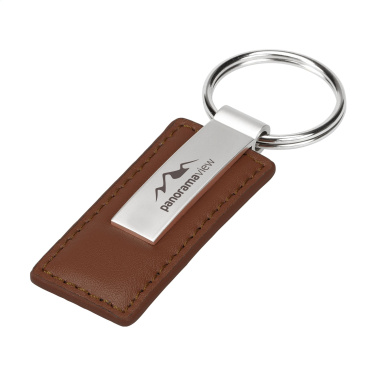 Logotrade promotional product picture of: LeatherKey keyring