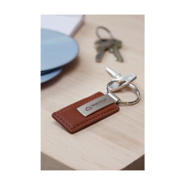 Logotrade business gift image of: LeatherKey keyring