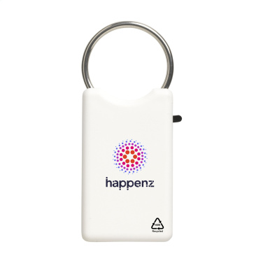 Logo trade promotional items image of: Safe GRS Recycled Key Ring