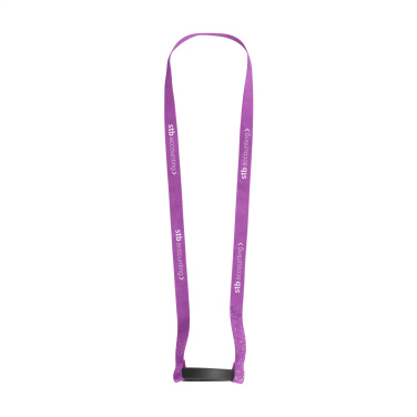 Logo trade corporate gift photo of: Lanyard Sublimation RPET 1.5 cm with Cup holder