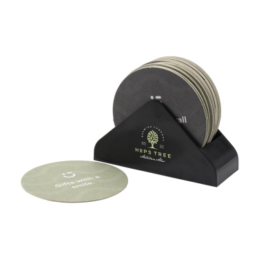 Logo trade business gift photo of: Recycled Holder Beer Coasters