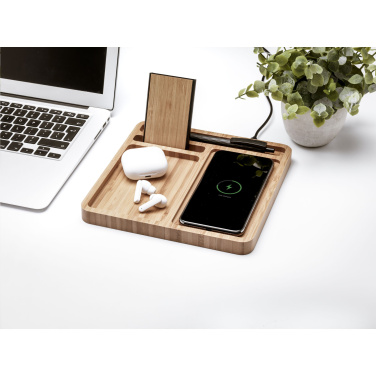 Logotrade promotional item picture of: Bamboo Organizer charger