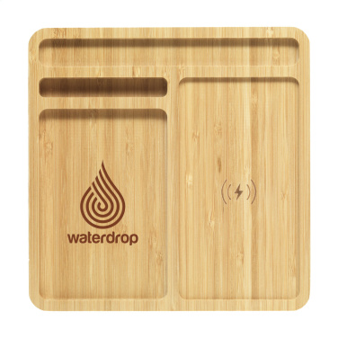 Logo trade promotional items picture of: Bamboo Organizer charger