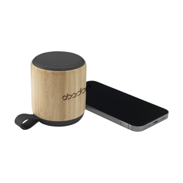 Logotrade corporate gift image of: Timor Bamboo Wireless Speaker