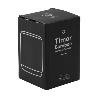 Logo trade promotional item photo of: Timor Bamboo Wireless Speaker