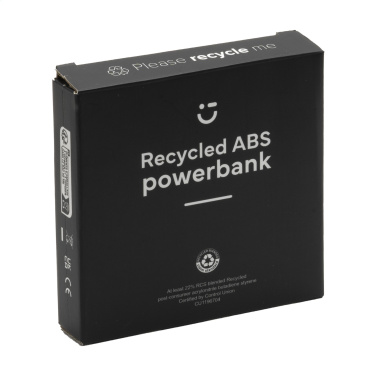 Logo trade promotional giveaway photo of: Compact 5000 RCS Recycled ABS Powerbank