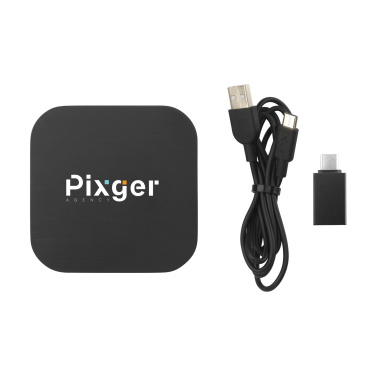 Logo trade promotional merchandise image of: Bamboo Wireless Charger 15W