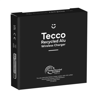 Logotrade promotional merchandise image of: Tecco GRS Recycled Alu 15W Wireless Charger