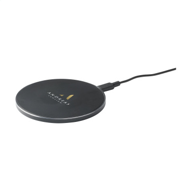 Logotrade promotional gift image of: Tecco GRS Recycled Alu 15W Wireless Charger