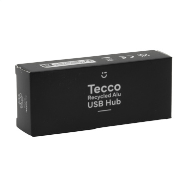 Logo trade promotional merchandise picture of: Tecco GRS Recycled Alu USB Hub