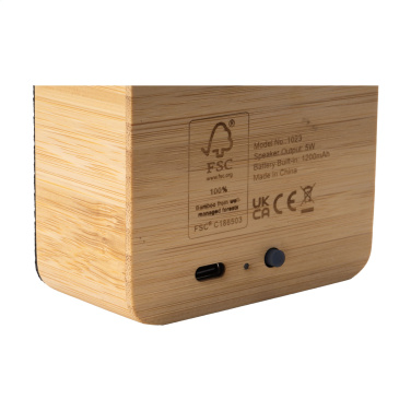 Logotrade promotional products photo of: Sonido 5W Bamboo wireless speaker