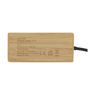 Logotrade promotional product picture of: Fyra Bamboo Hub