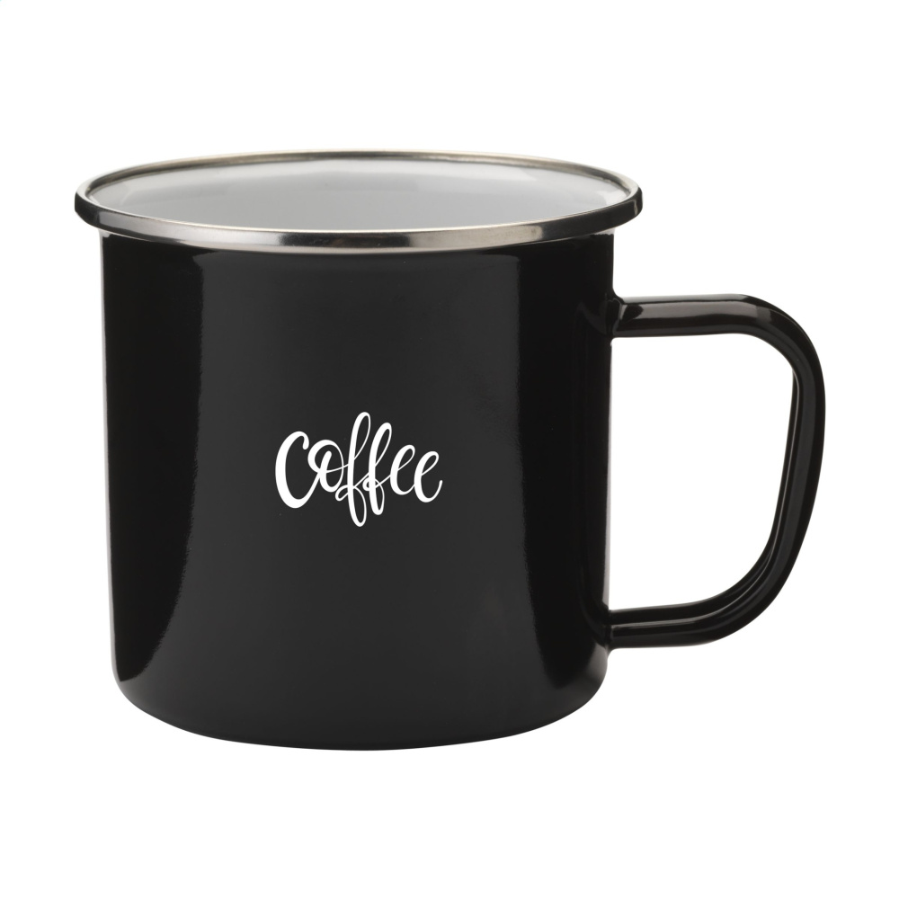 Logotrade promotional gifts photo of: Retro Silver Enamel Mug 350 ml