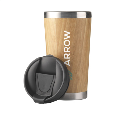 Logo trade advertising product photo of: Tokyo 450 ml bamboo thermo cup