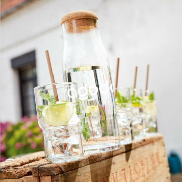 Logo trade corporate gifts image of: Algarve Carafe 1 L with a cork cap