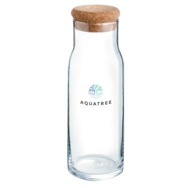 Logo trade promotional items image of: Algarve Carafe 1 L with a cork cap
