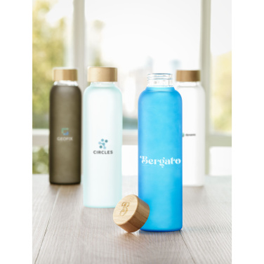 Logotrade advertising product picture of: Frosty Glass Bottle 550 ml drinking bottle
