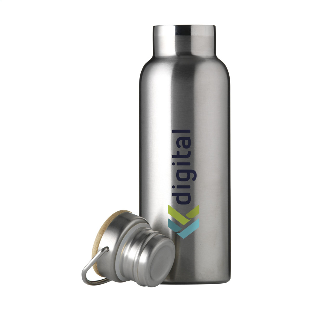 Logotrade promotional products photo of: Nordvik RCS Recycled Steel 500 ml drinking bottle