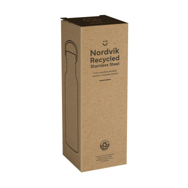 Logotrade advertising product picture of: Nordvik RCS Recycled Steel 500 ml drinking bottle