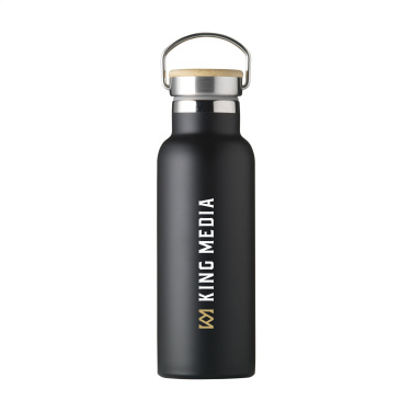 Logo trade promotional merchandise photo of: Nordvik RCS Recycled Steel 500 ml drinking bottle