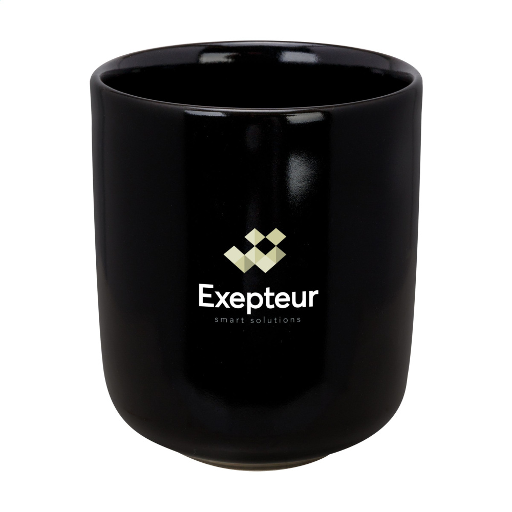 Logo trade promotional merchandise picture of: Cadiz Black 350 ml drinking cup