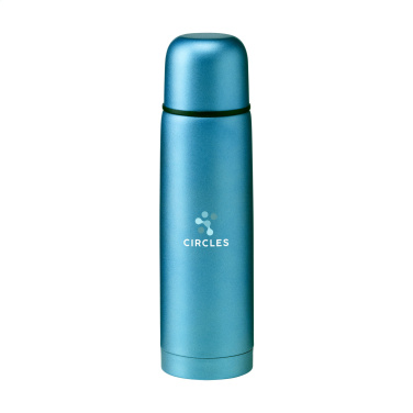 Logo trade promotional gifts image of: Frosted Bottle RCS Recycled Steel 500 ml thermo bottle
