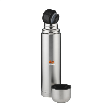 Logo trade business gift photo of: Thermotop Maxi RCS Recycled Steel 1,000 ml thermobottle