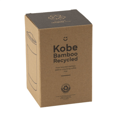 Logotrade corporate gifts photo of: Kobe Bamboo RCS Recycled Steel 350 ml coffee cup