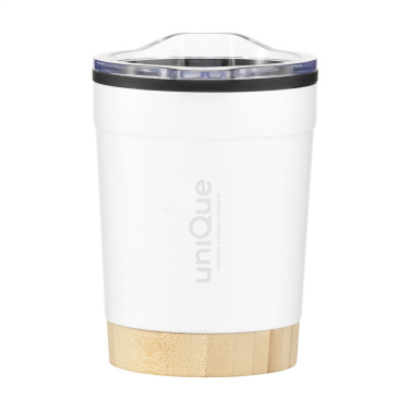 Logo trade promotional items picture of: Kobe Bamboo RCS Recycled Steel 350 ml coffee cup