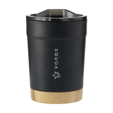Logo trade promotional merchandise photo of: Kobe Bamboo RCS Recycled Steel 350 ml coffee cup