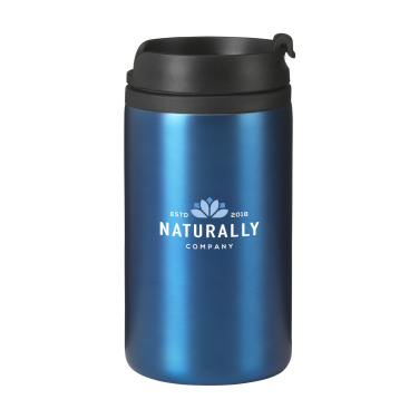 Logo trade business gifts image of: Thermo Can RCS Recycled Steel 300 ml thermo cup