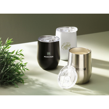Logotrade promotional product image of: Huevo RCS Recycled Steel Cup 350 ml thermo cup